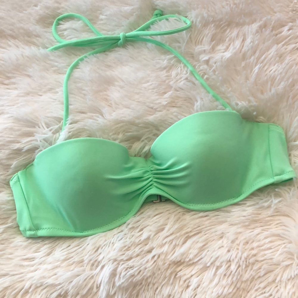 Victoria’s Secret Halter Bandeau Top in Green Size 34A